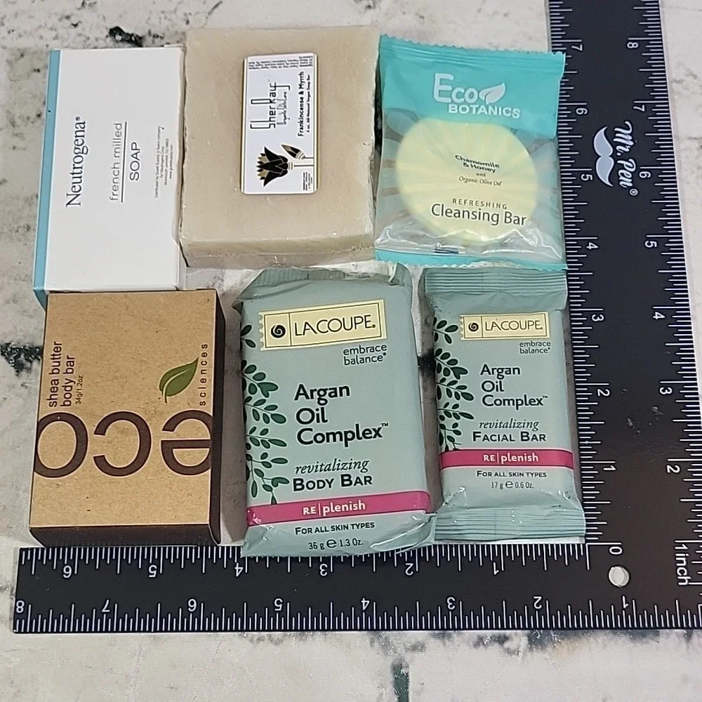 Hotel Travel Guest Soaps Lot Of 6‎ Body Bars For All Skin Types Eco Neutrogena